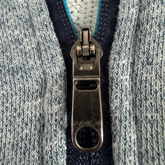 Lululemon Athletica Lulu Blue Zip-Up Hoodie Sweatshirt Men Medium Activewear - Picture 5 of 11